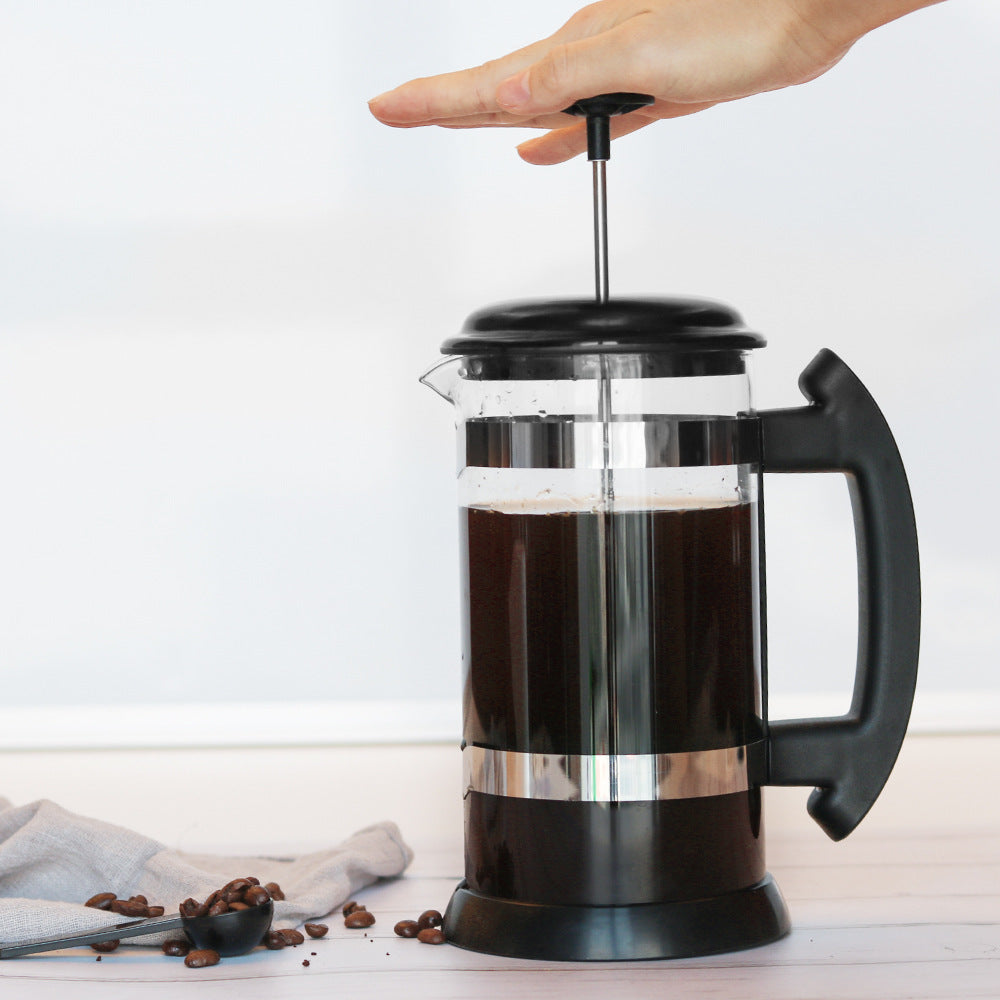 Glass French Press Coffee Maker (1L)