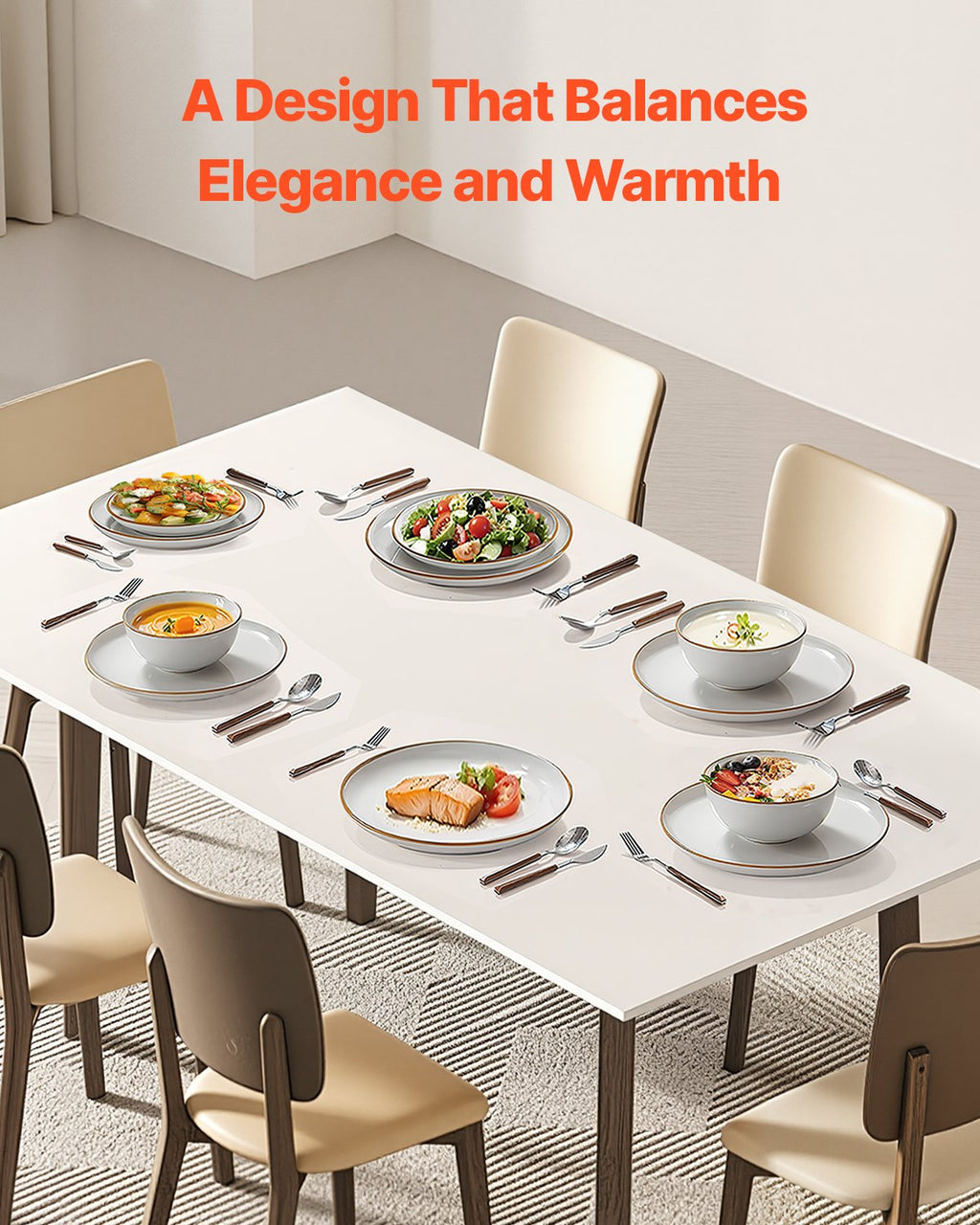 18-Piece Ceramic Dinnerware Set (Service for 6)