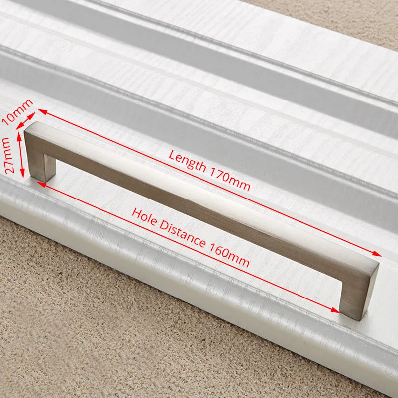 Brushed Aluminum Cabinet Handles