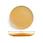 Yellow Porcelain Dinner Plate (27cm)