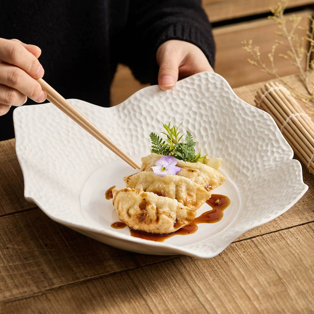 Matte Lattice Square Plate