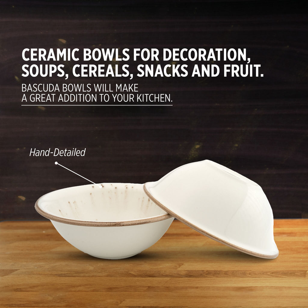Porcelain Soup & Cereal Bowl (Sandstone, 18cm)