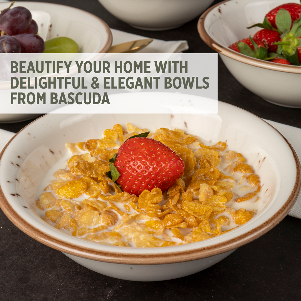 Porcelain Soup & Cereal Bowl (Sandstone, 18cm)