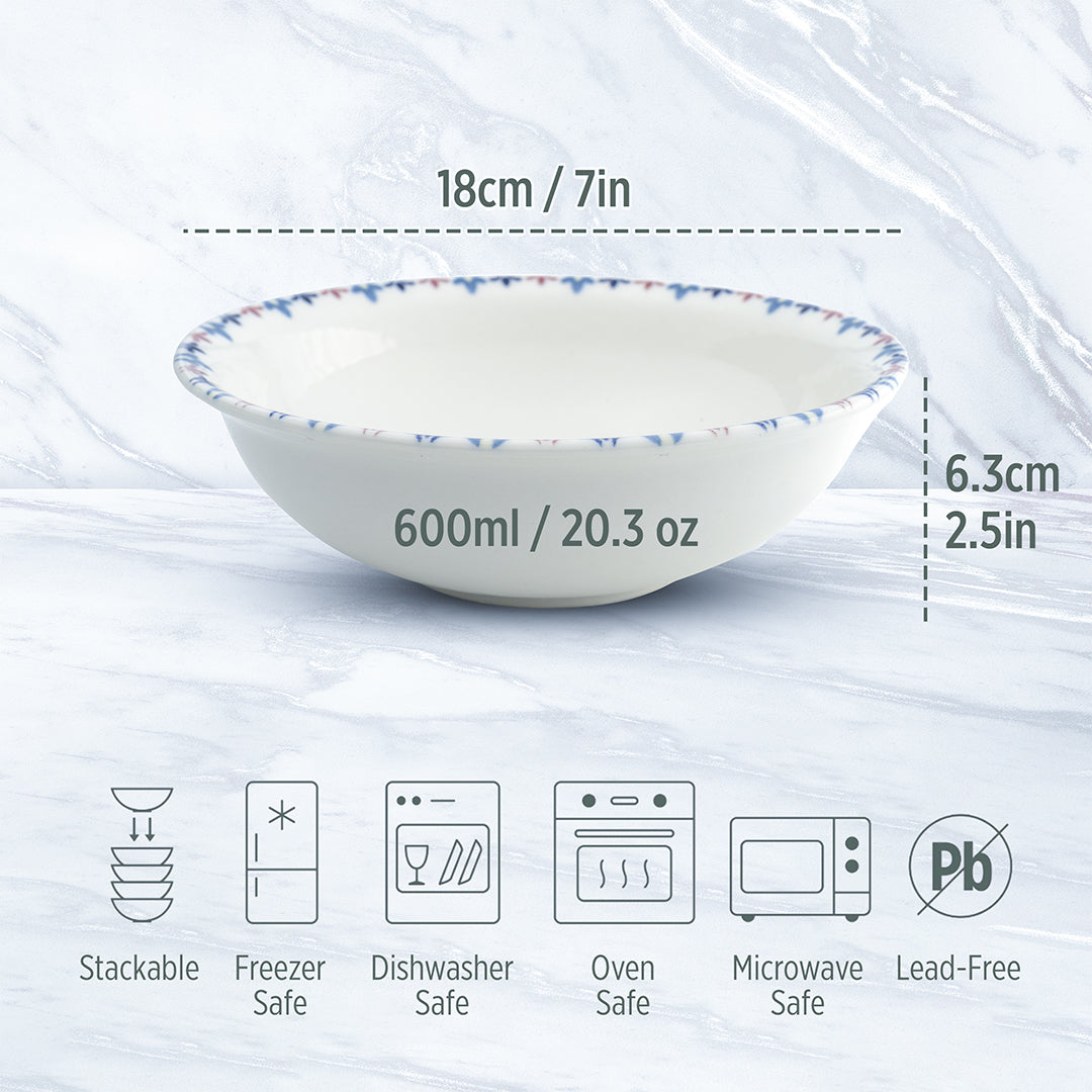 Fairlie Porcelain Soup & Cereal Bowl (17cm)