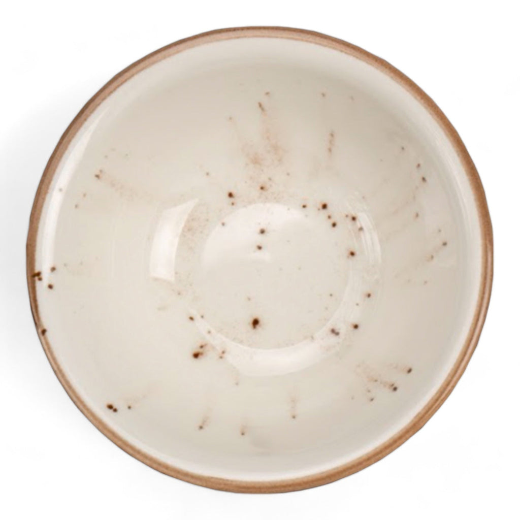 Porcelain Soup & Cereal Bowls (Set of 4, Sandstone, 18cm)