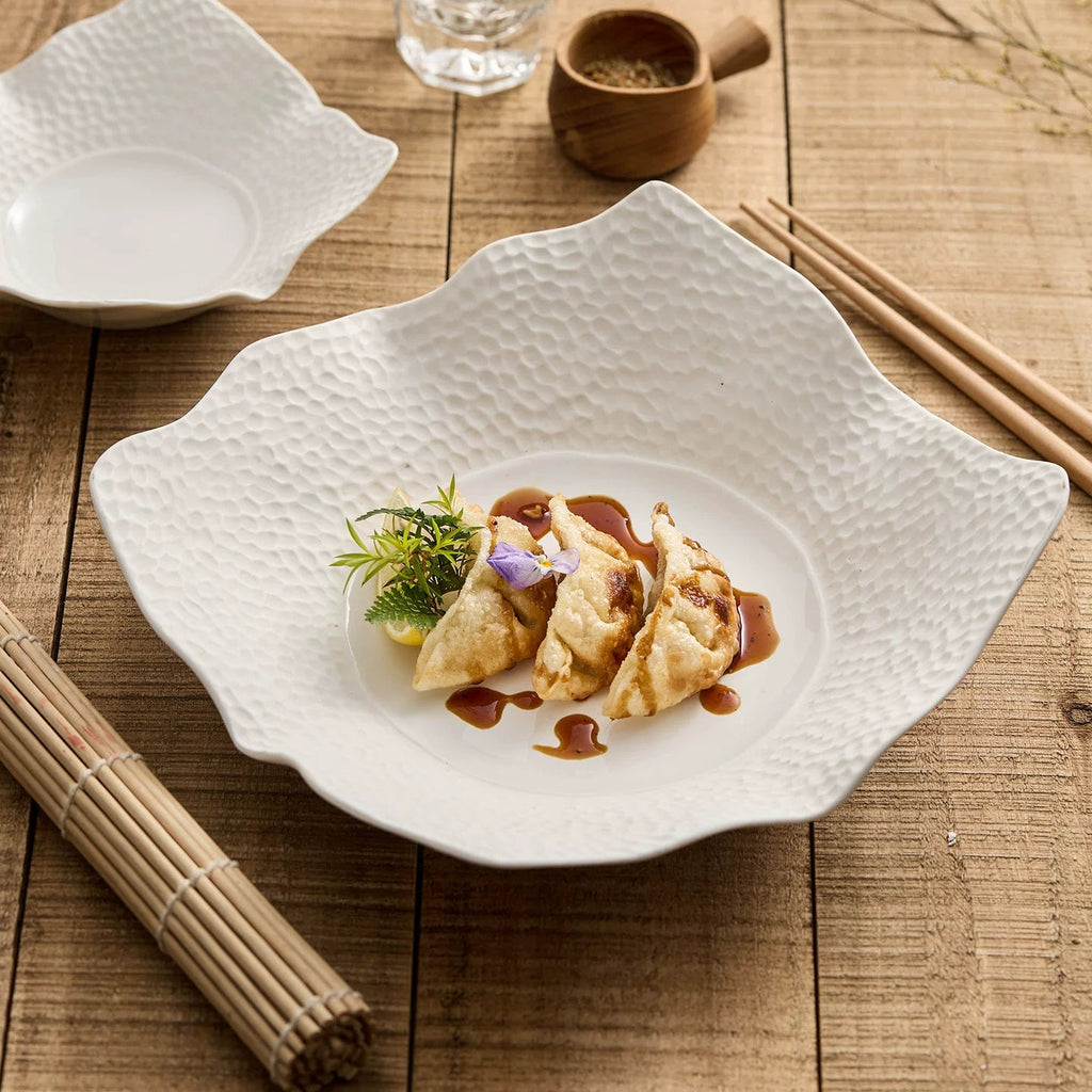 Matte Lattice Square Plate