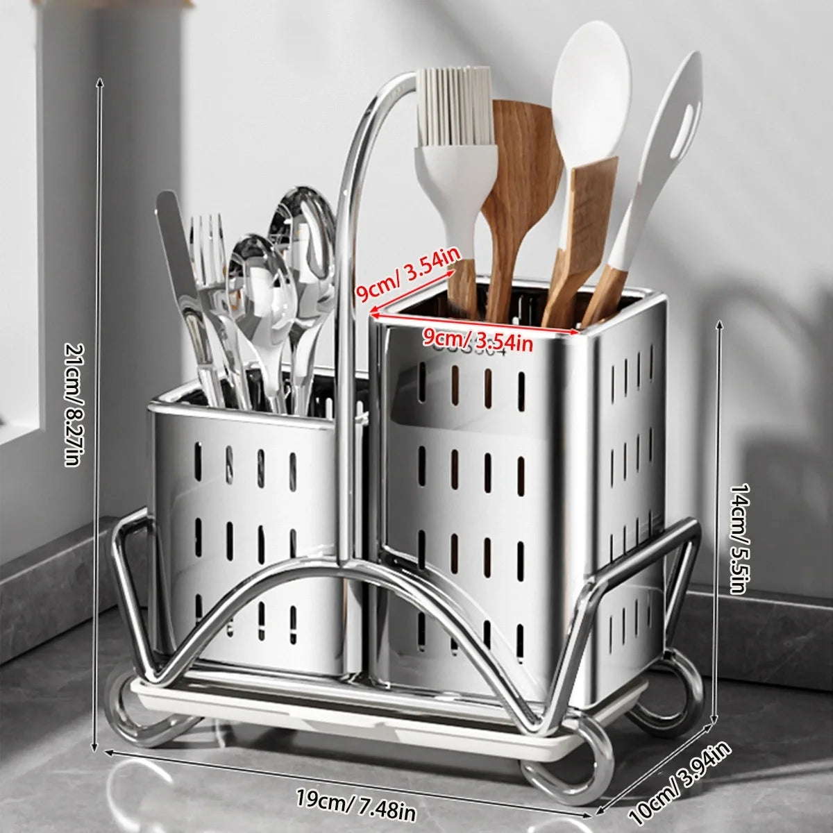 Stainless Steel Cutlery Holder