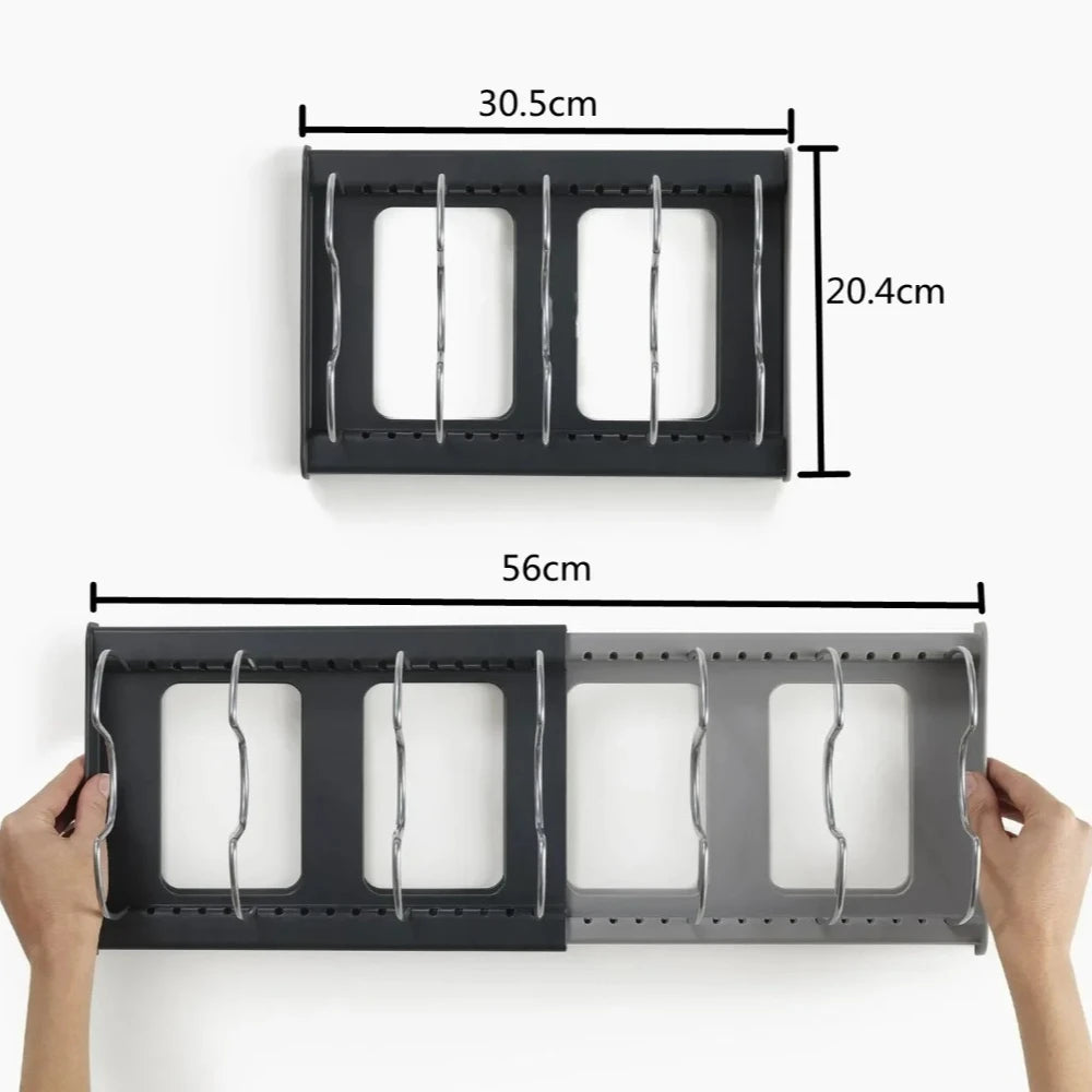 Expandable 6-Shelf Cabinet Organizer