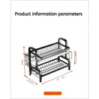 Layered Cabinet Dish Rack