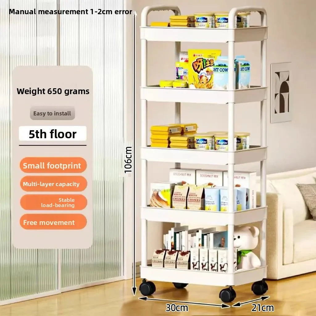 5-Tier Rolling Kitchen Cart