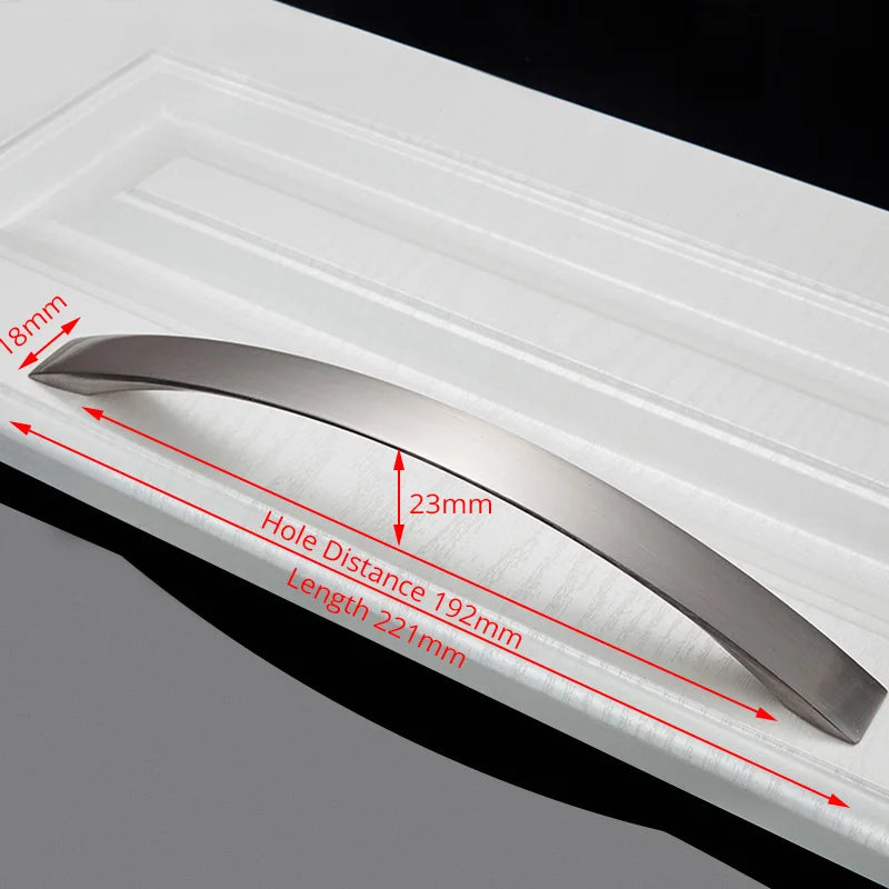 Brushed Aluminum Cabinet Handles