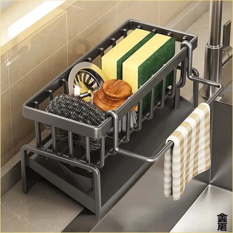 Tap-Mounted Sink Spice Shelf