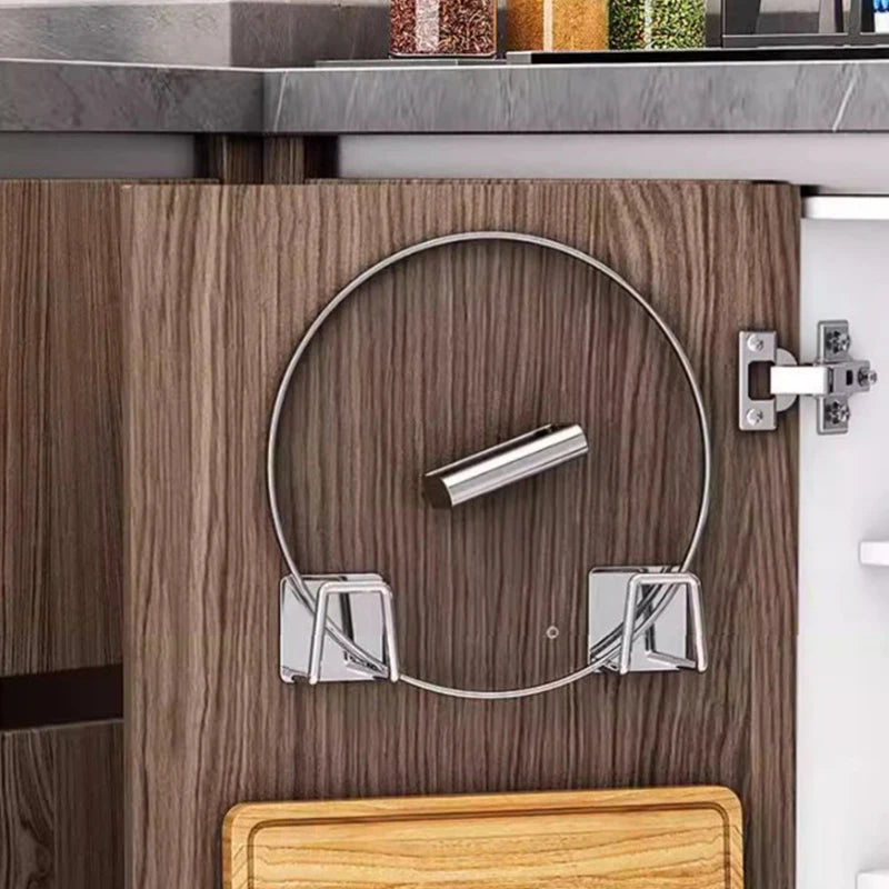 Wall-Mounted Pot Lid Rack