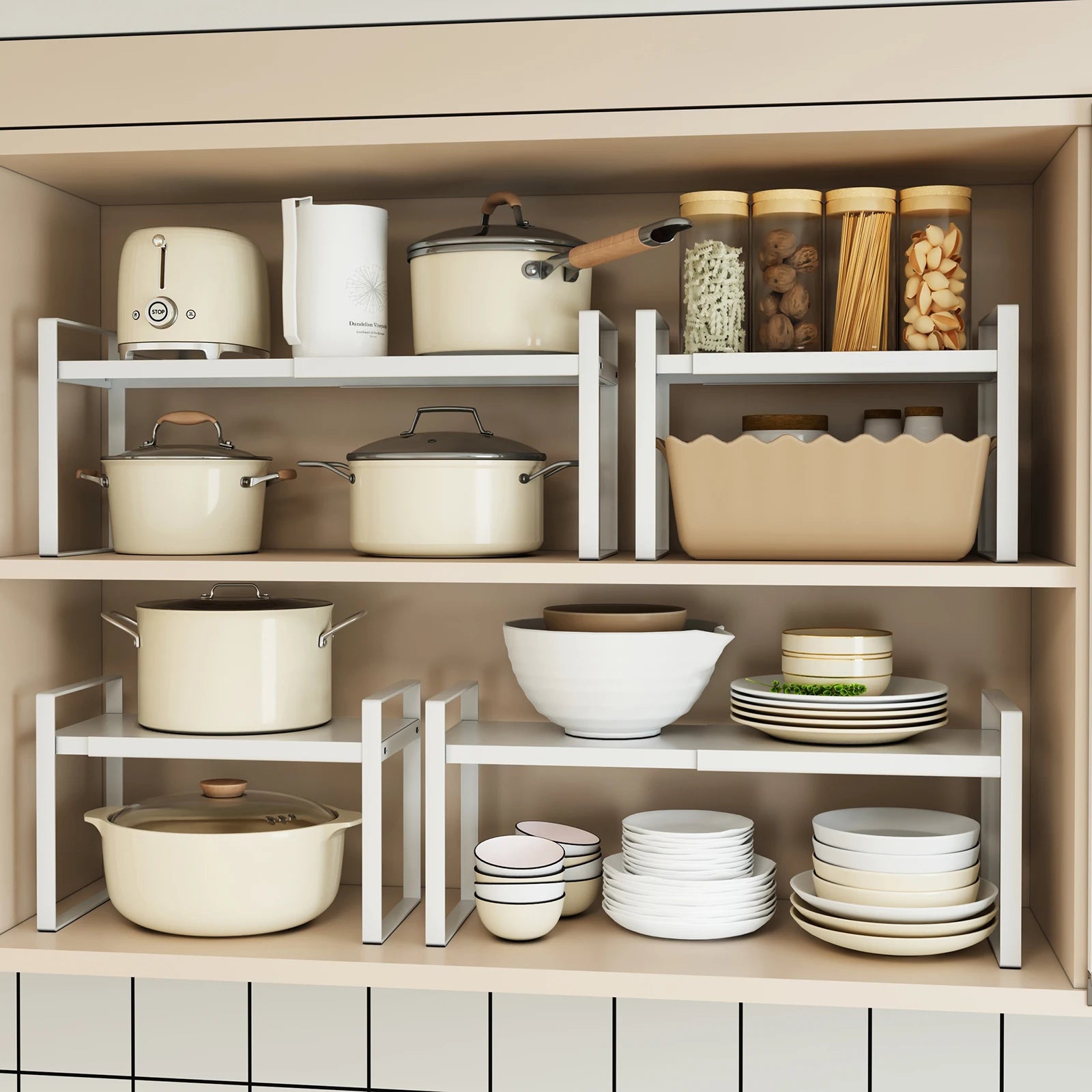 Expandable Under-Sink Shelf