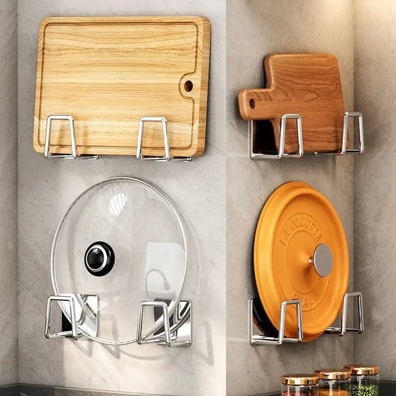 Wall-Mounted Pot Lid Rack