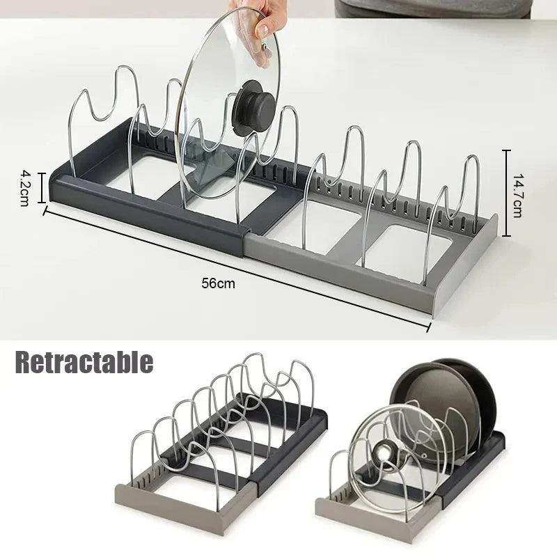 Expandable 6-Shelf Cabinet Organizer
