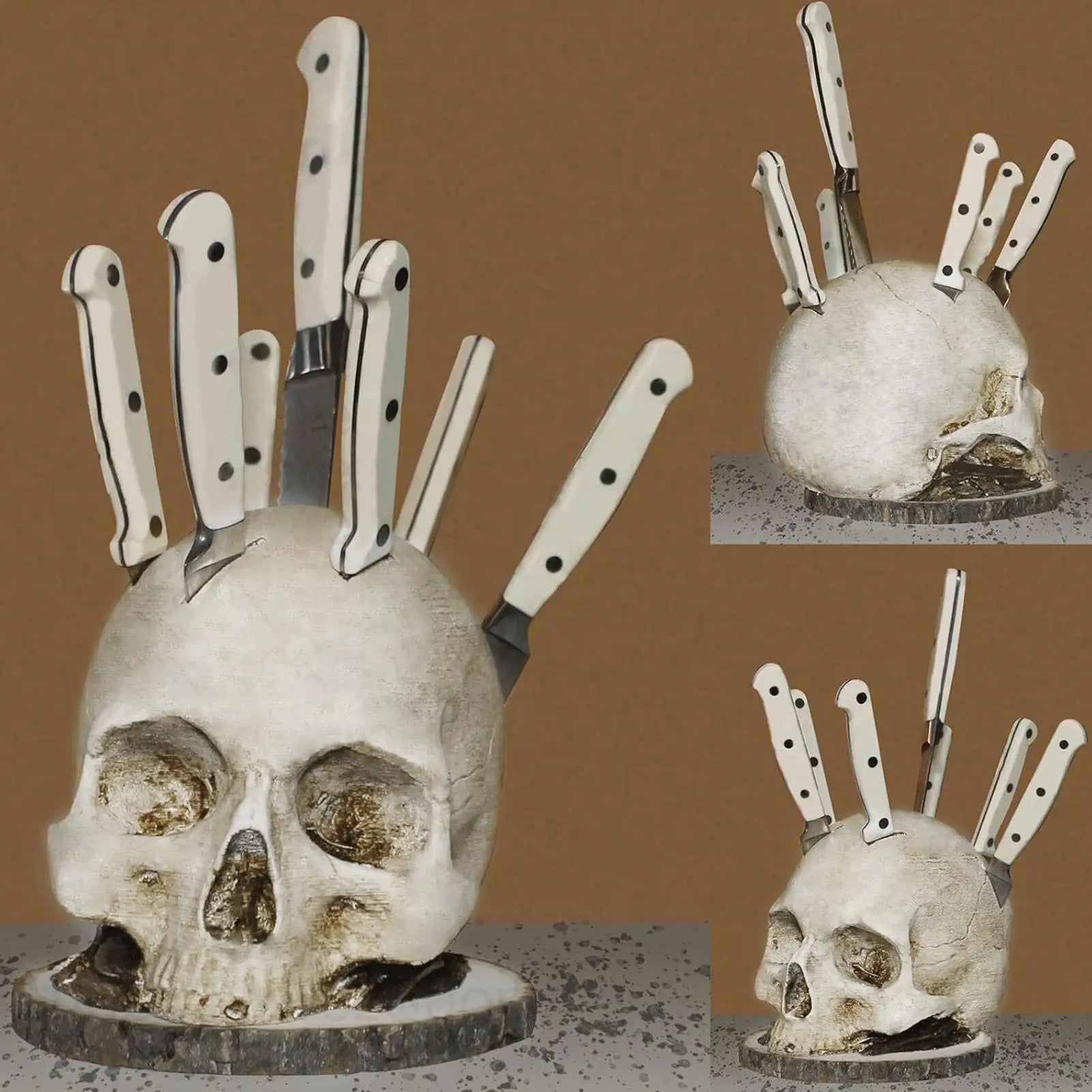 Skull Knife Block