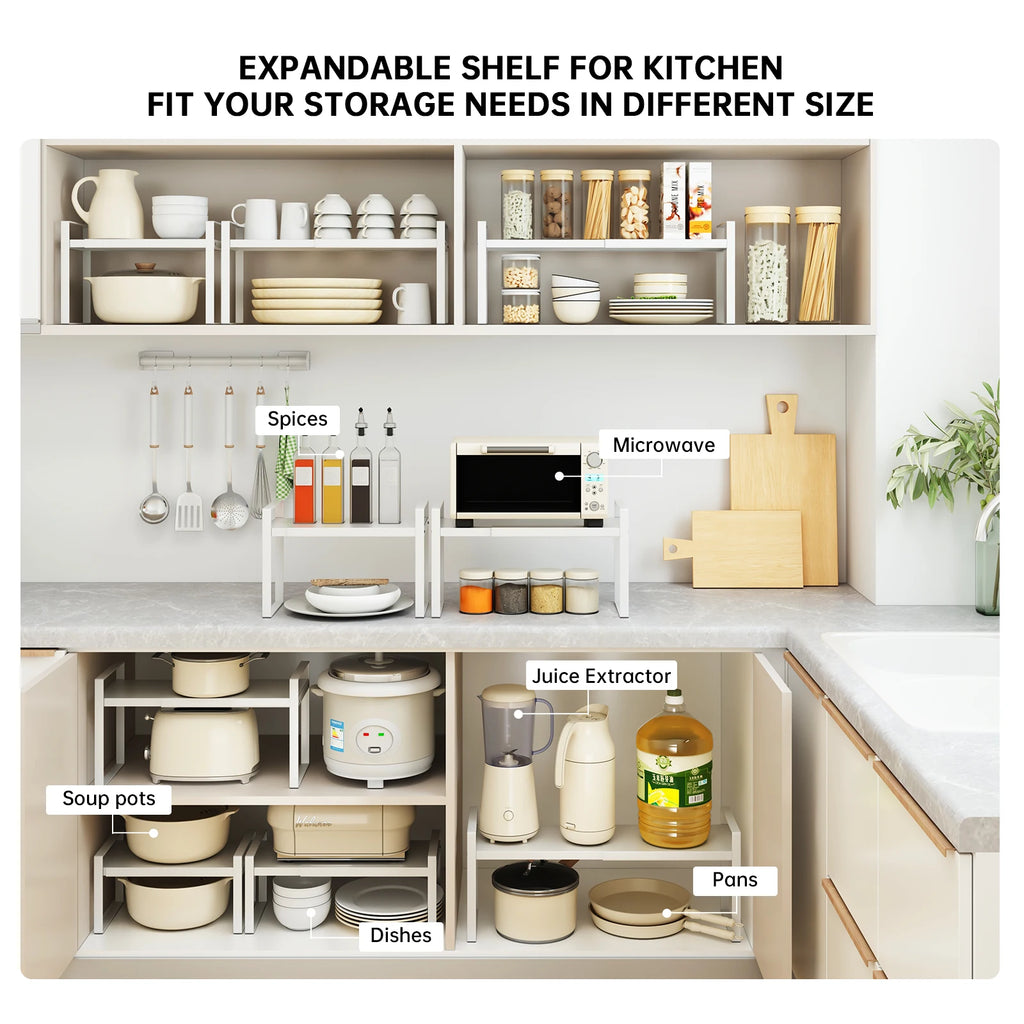 Expandable Under-Sink Shelf