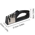 4-Stage Knife Sharpener with Non-Slip Base