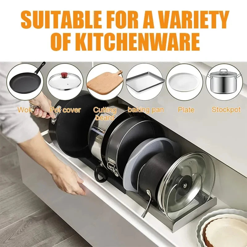 Expandable 6-Shelf Cabinet Organizer