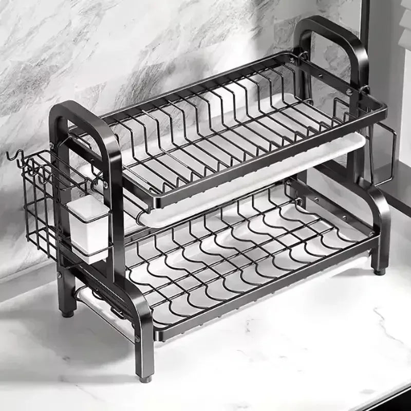 Layered Cabinet Dish Rack