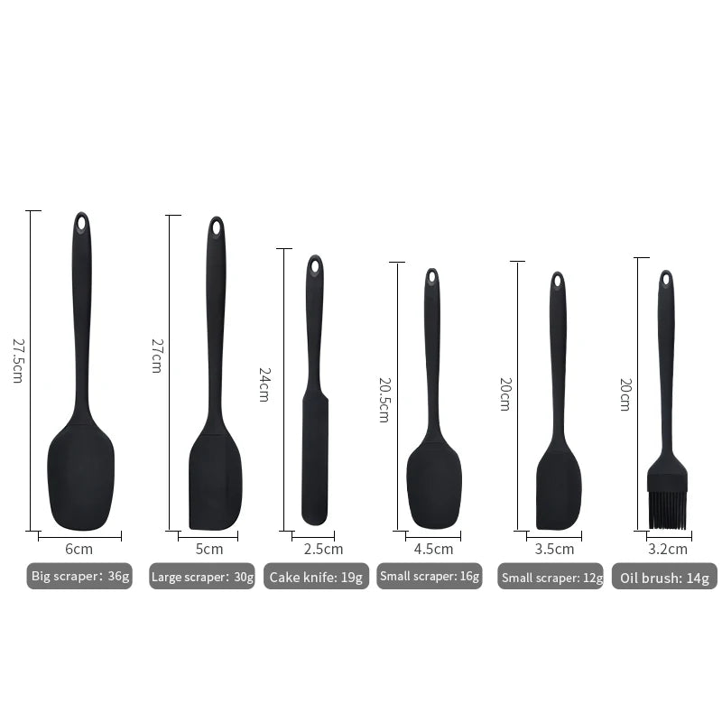 6-Piece Silicone Baking Utensil Set