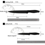 Kitchen Knife Set with Block & Sharpener (17-Piece)