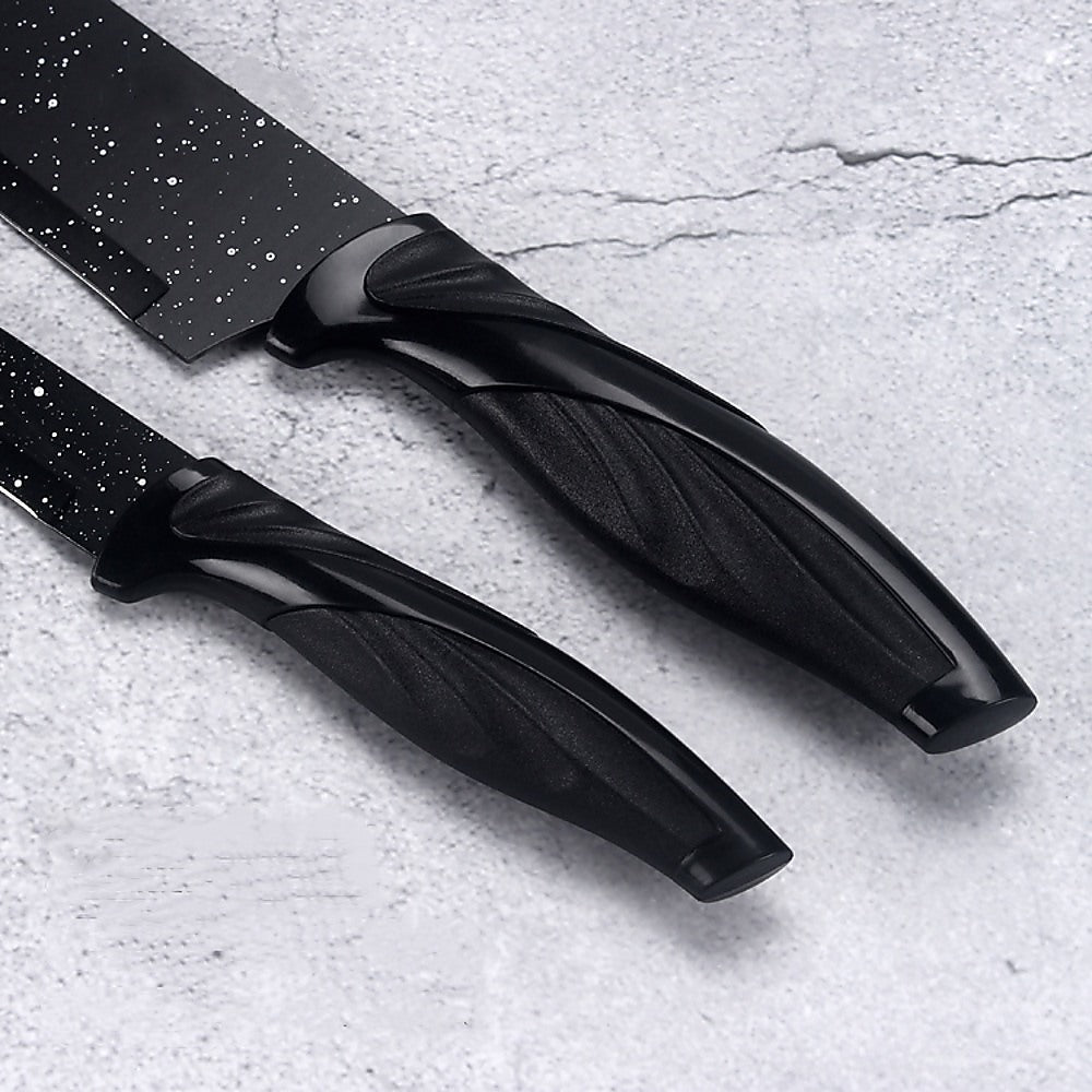 Kitchen Knife Set with Block & Sharpener (17-Piece)
