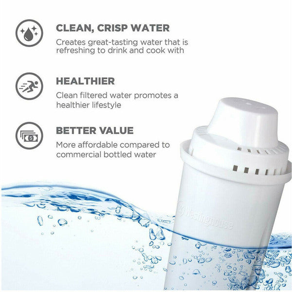 Water Filter Pitcher (10-Cup, 4-Stage Filtration)