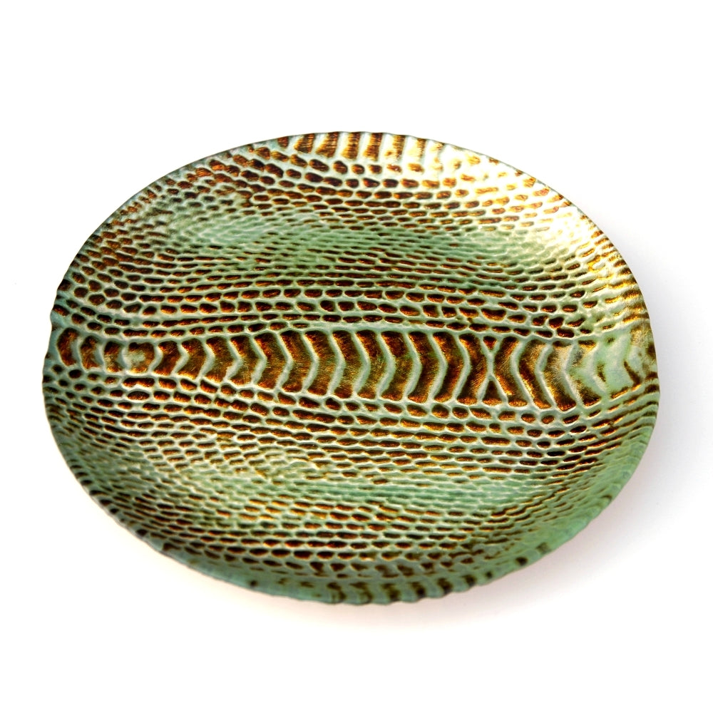 Snakeskin Glass Side Plates (Set of 4, 8.5")