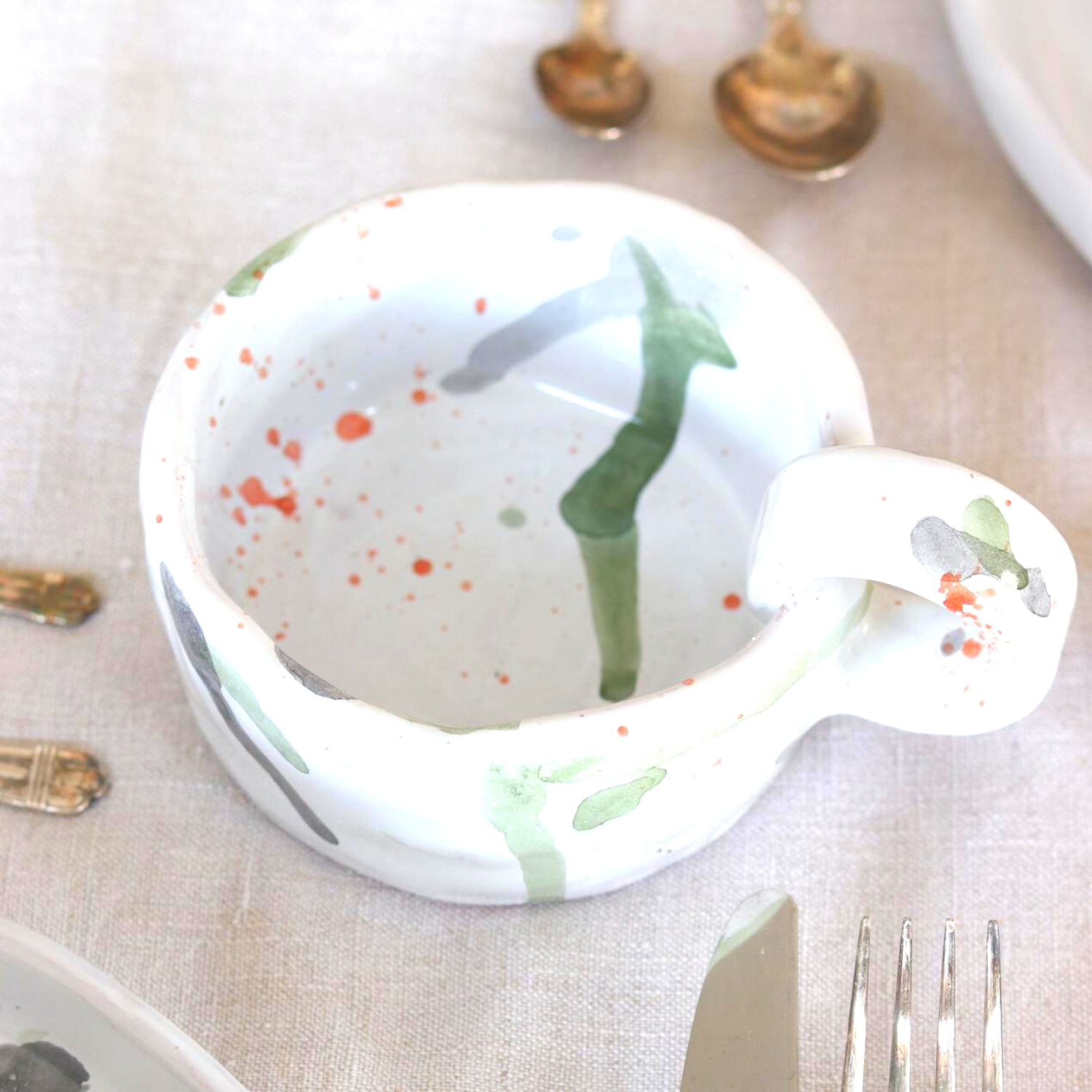 Maya Handmade Ceramic Mug (Watercolour)