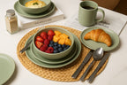 12-Piece Stoneware Dinnerware Set with Mugs