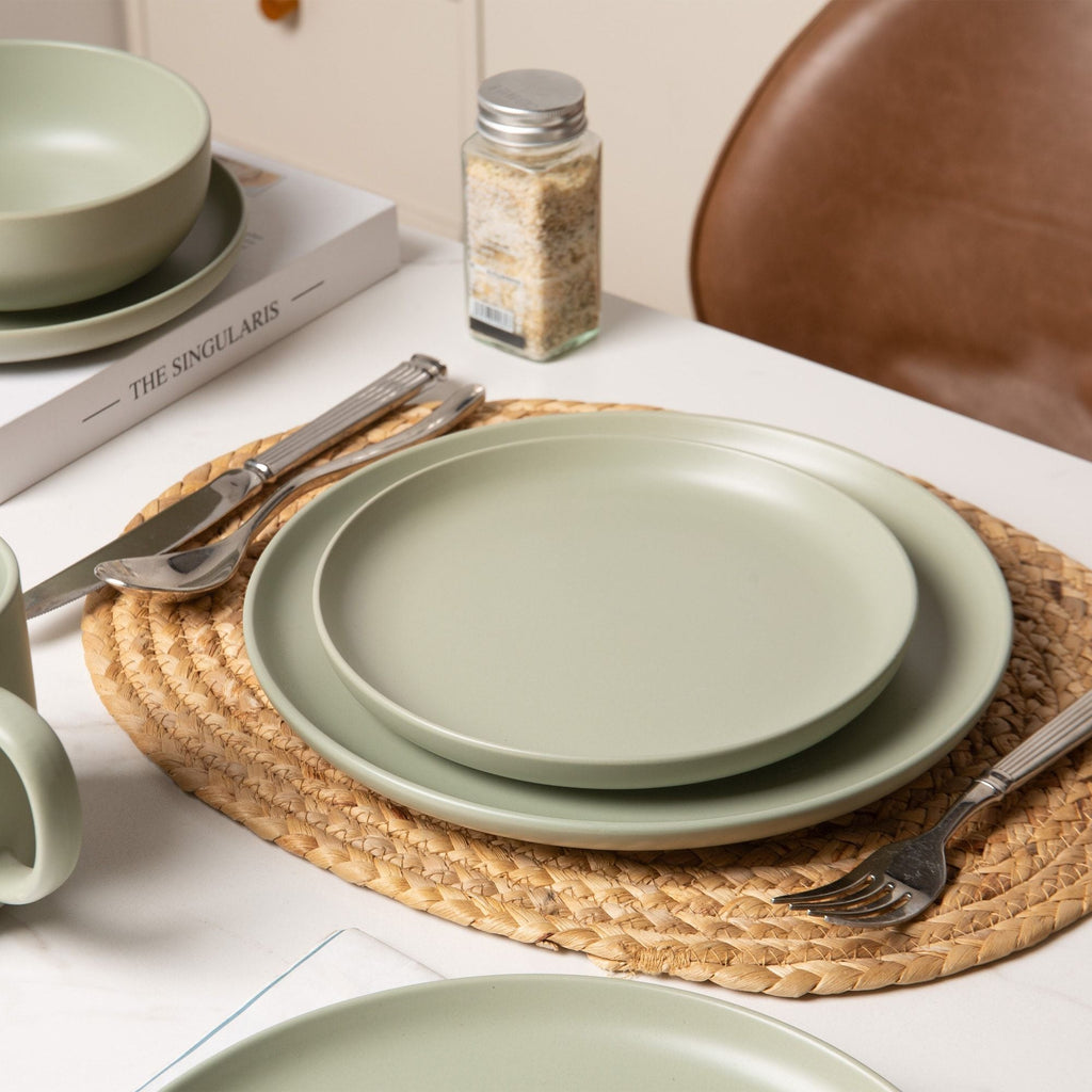 12-Piece Stoneware Dinnerware Set with Mugs