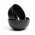 Black Ceramic Soup Bowl Set (2-Piece)