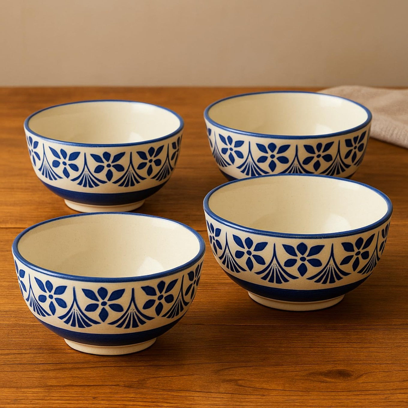 Handmade Ceramic Bowl Set (Set of 4)