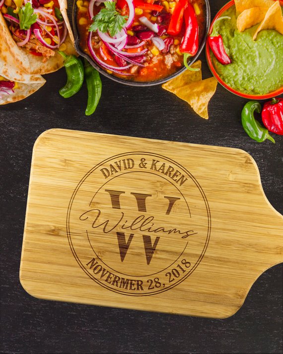 Custom Engraved Bamboo Cutting Board