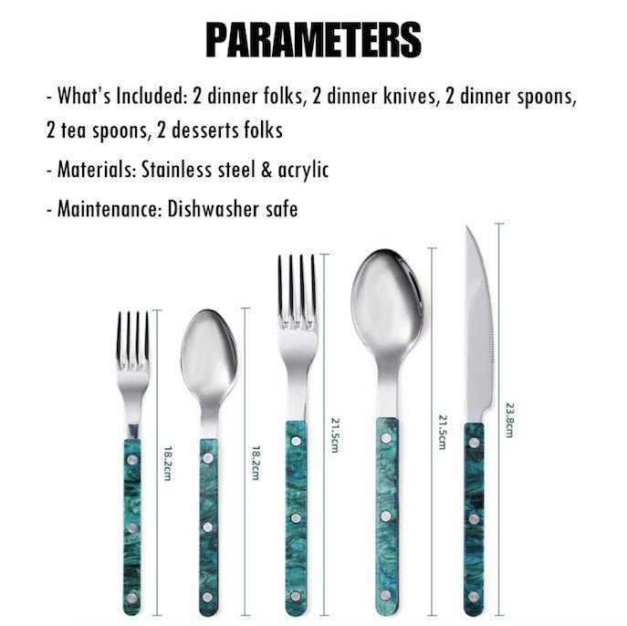 Terra Modern Flatware Set (Set of 10)