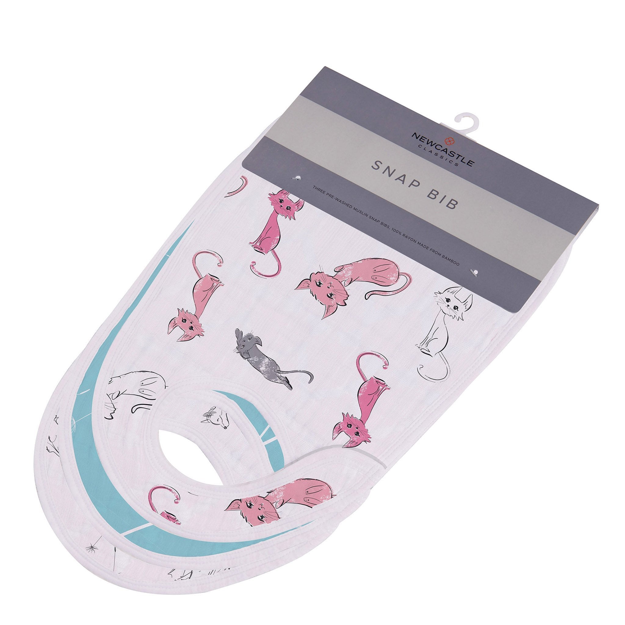 Dandelion Bamboo Muslin Baby Bibs (3-Pack)