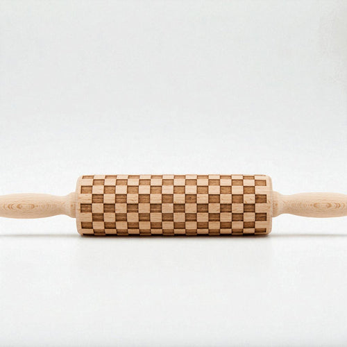 Embossed Rolling Pin with Cookie Cutters