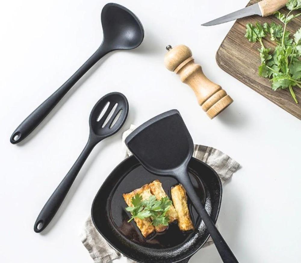Non-Stick Silicone Cooking Utensils (10-Piece Set)